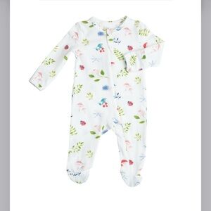 Angel Dear Ruffle Back Footed Onesie-3-6months